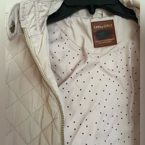 Zara girls quilted lightweight jacket